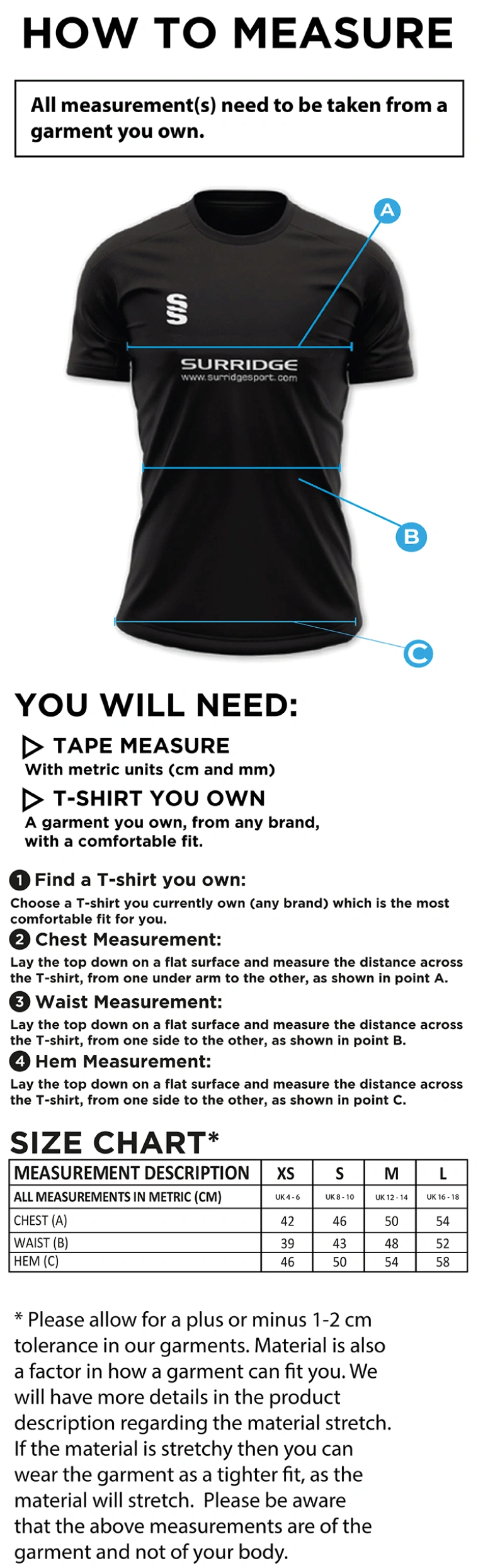 Educators - Dual Solid Colour Polo - Women's Fit - Size Guide